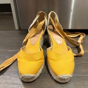 Castañer espadrilles yellow/orange size 38